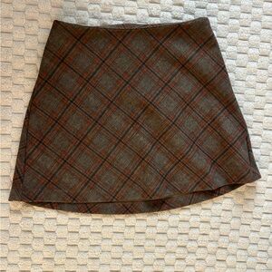 Princess Polly fike mini skirt brown